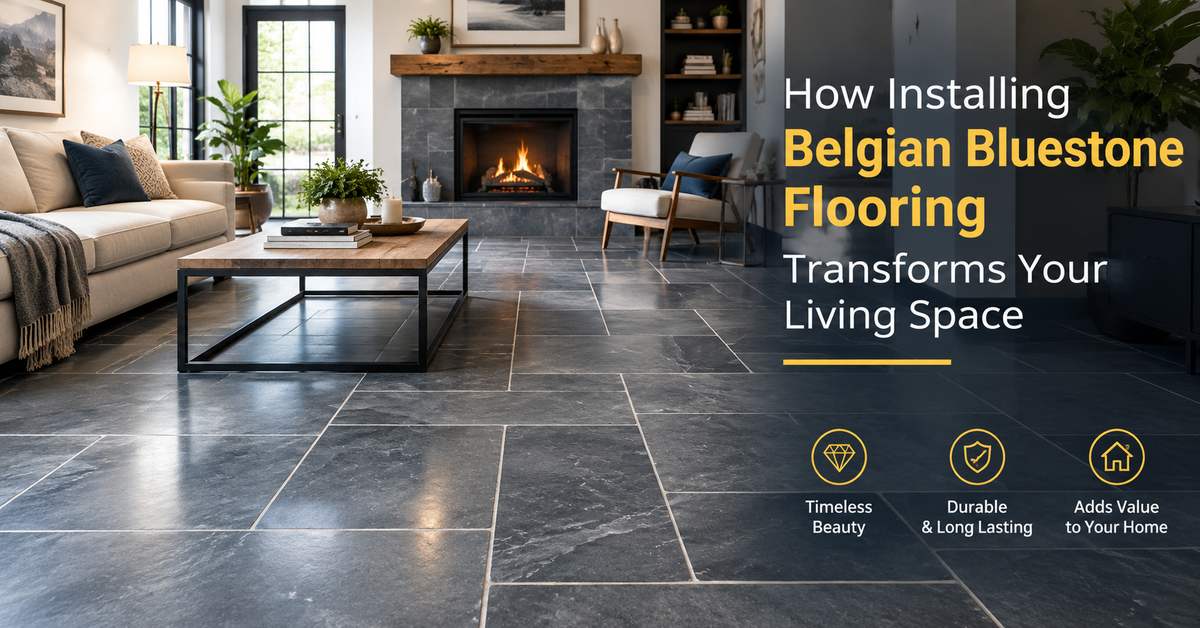 How Installing Belgian Bluestone Flooring Transforms Your Living Space